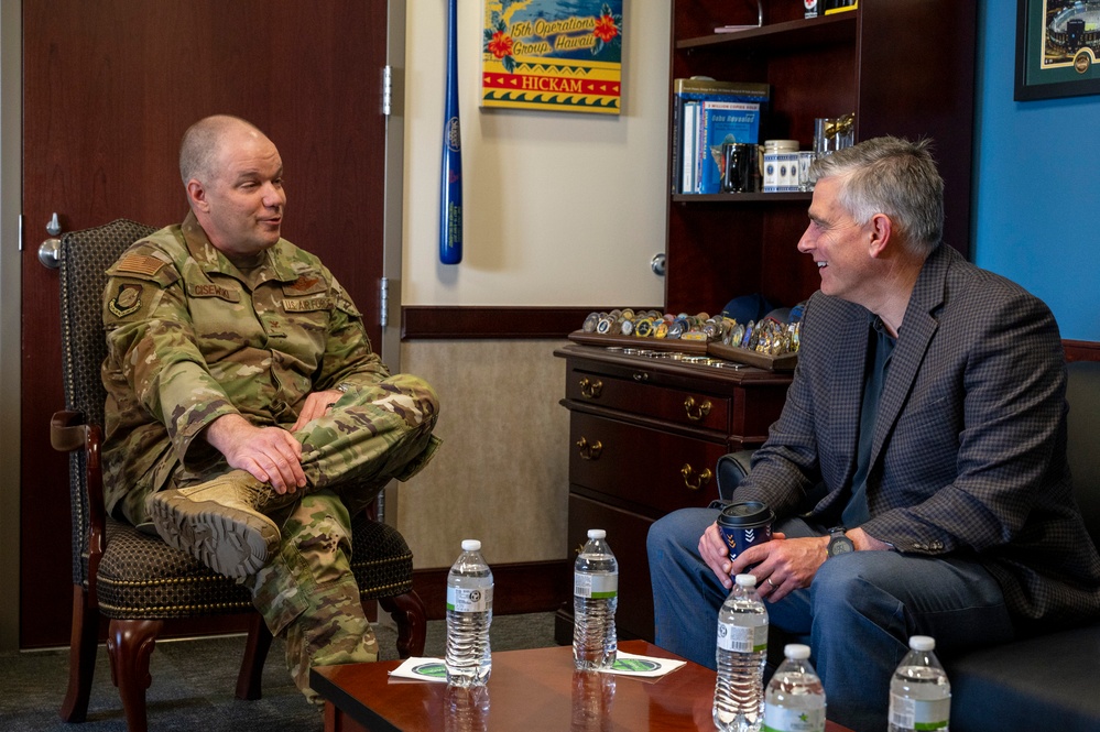 U.S. Rep Michael Baumgartner visits Fairchild AFB