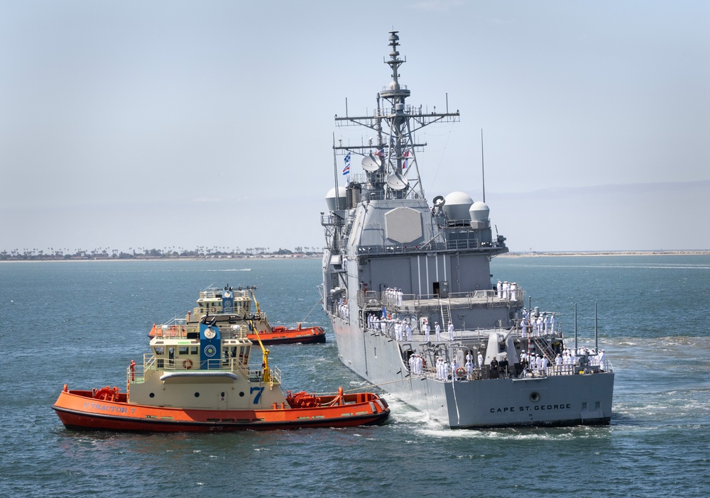 USS Cape St. George Homeport Change