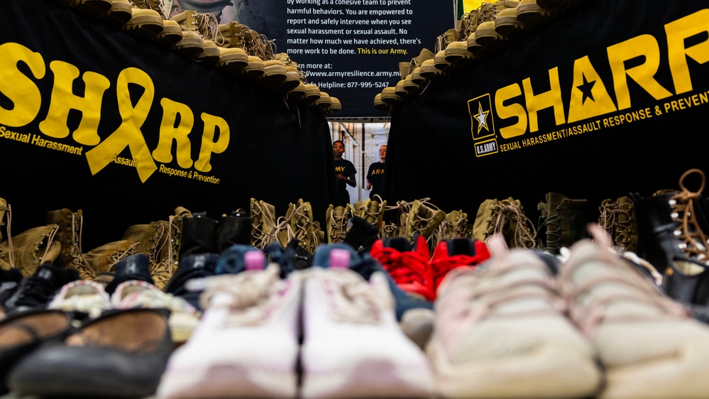 Fort Sill Observes Sexual Assault Awareness Month with Sole Survivor Display