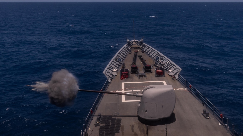 USS Chosin Conducts Live-Fire Exercise