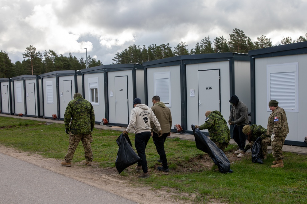 U.S. Forces join NATO allies in part of annual Latvian Big Cleanup Event
