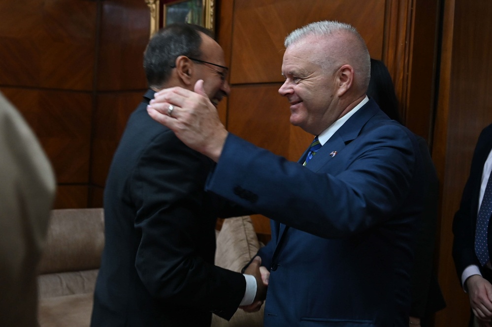 The Adjutant General of Massachusetts National Guard meets with Paraguay’s Minister of National Defense