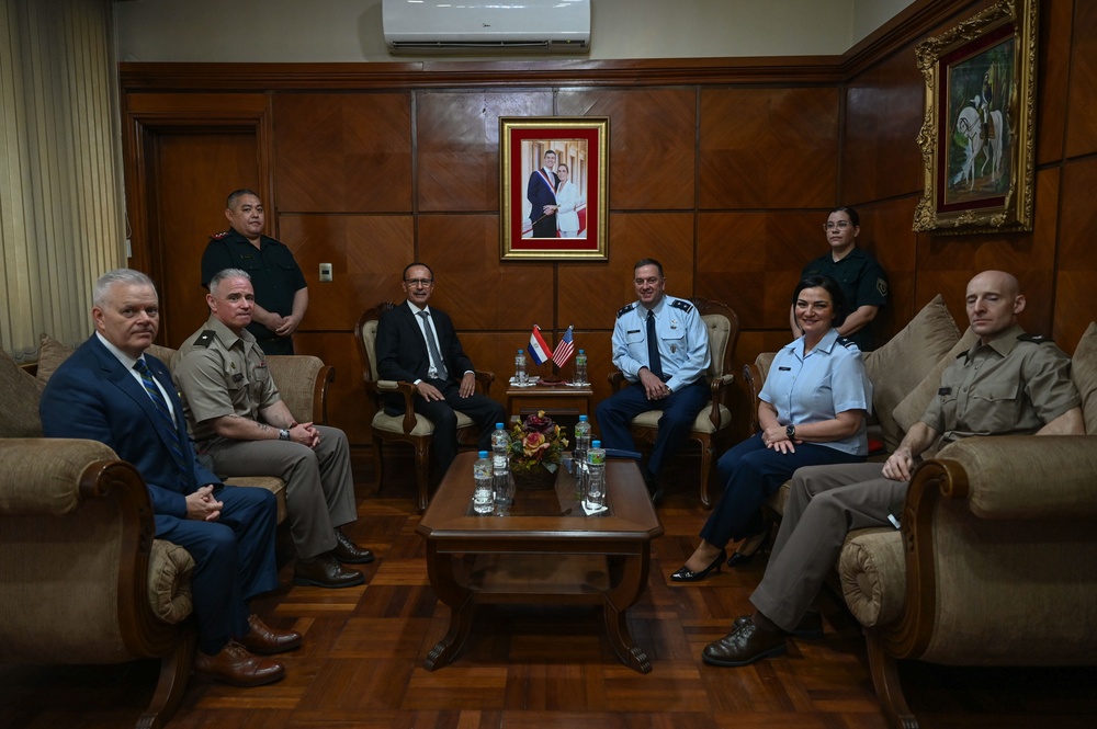 The Adjutant General of Massachusetts National Guard meets with Paraguay’s Minister of National Defense