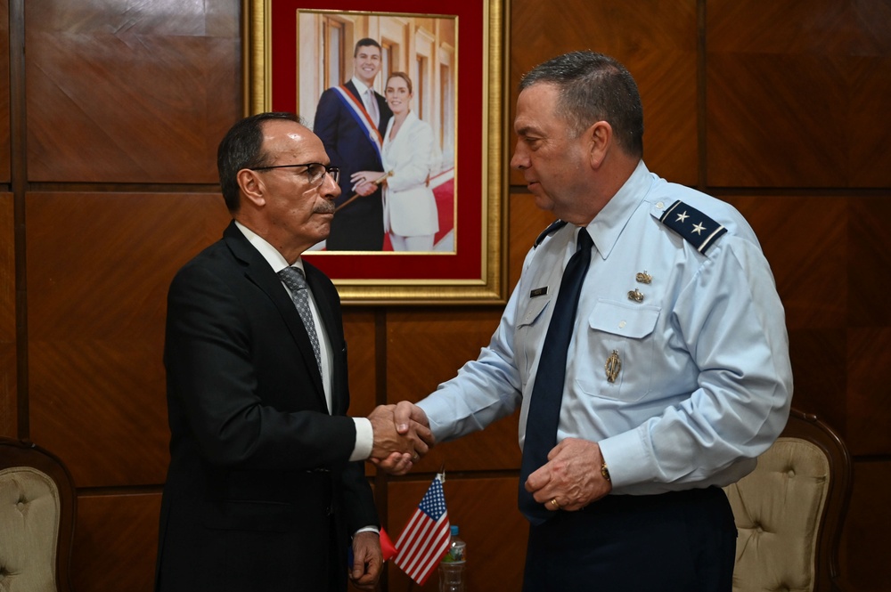 The Adjutant General of Massachusetts National Guard meets with Paraguay’s Minister of National Defense