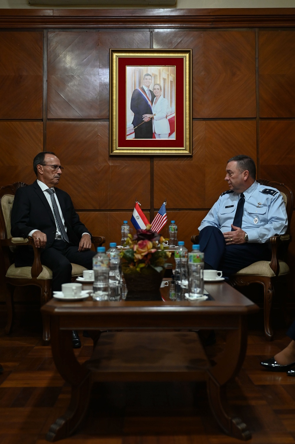 The Adjutant General of Massachusetts National Guard meets with Paraguay’s Minister of National Defense