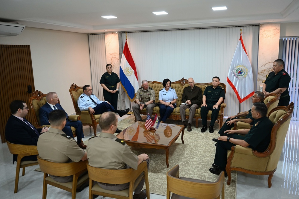 The Adjutant General of Massachusetts National Guard meets with Paraguay’s Commander of Military Forces