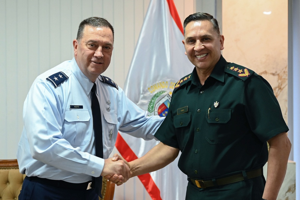The Adjutant General of Massachusetts National Guard meets with Paraguay’s Commander of Military Forces