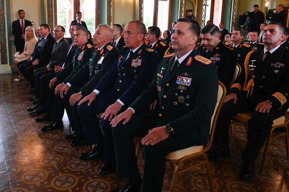 Paraguayuan President awards Order of Merit to The Adjutant General, Massachusetts National Guard