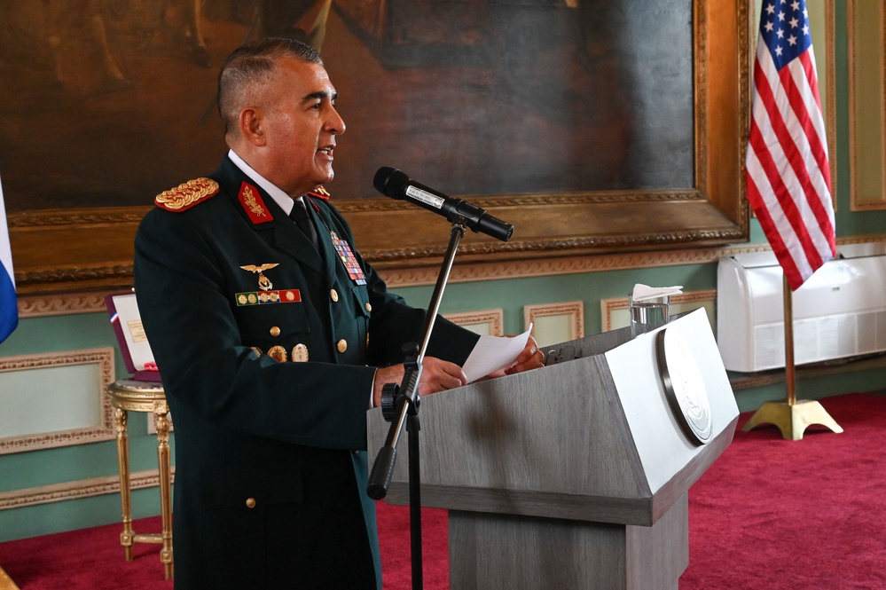 Paraguayuan President awards Order of Merit to The Adjutant General, Massachusetts National Guard