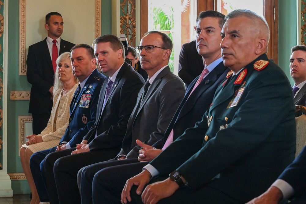 Paraguayuan President awards Order of Merit to The Adjutant General, Massachusetts National Guard