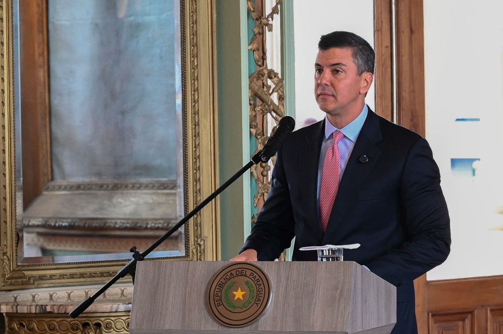 Paraguayuan President awards Order of Merit to The Adjutant General, Massachusetts National Guard