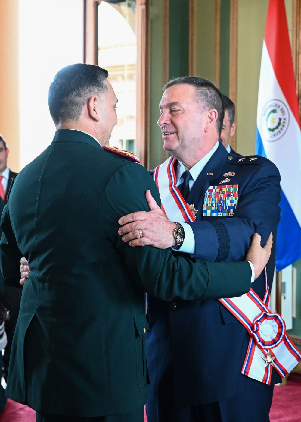 Paraguayuan President awards Order of Merit to The Adjutant General, Massachusetts National Guard