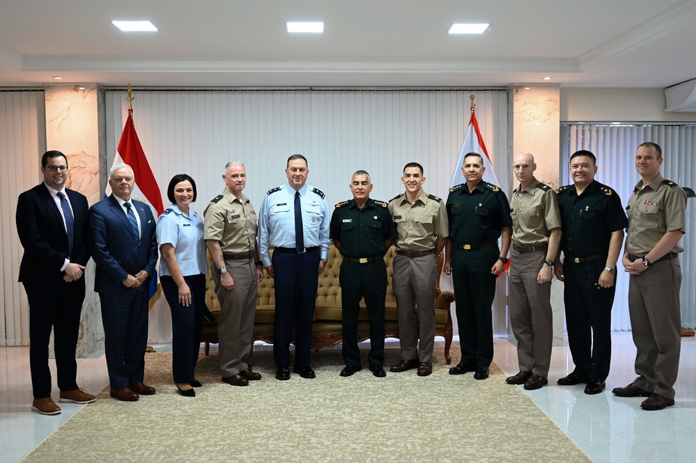 The Adjutant General of Massachusetts National Guard meets with Paraguay’s Commander of Military Forces