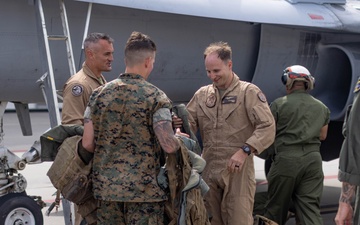 VMFA(AW)-224 conducts its final F/A-18 Hornet flight ceremony