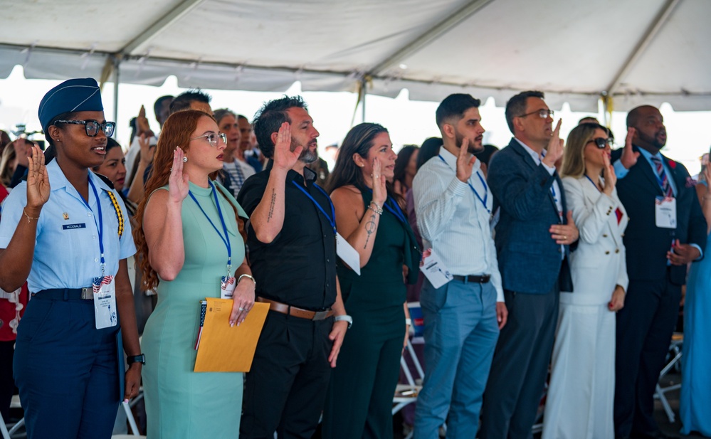 USS New York Naturalization Ceremony