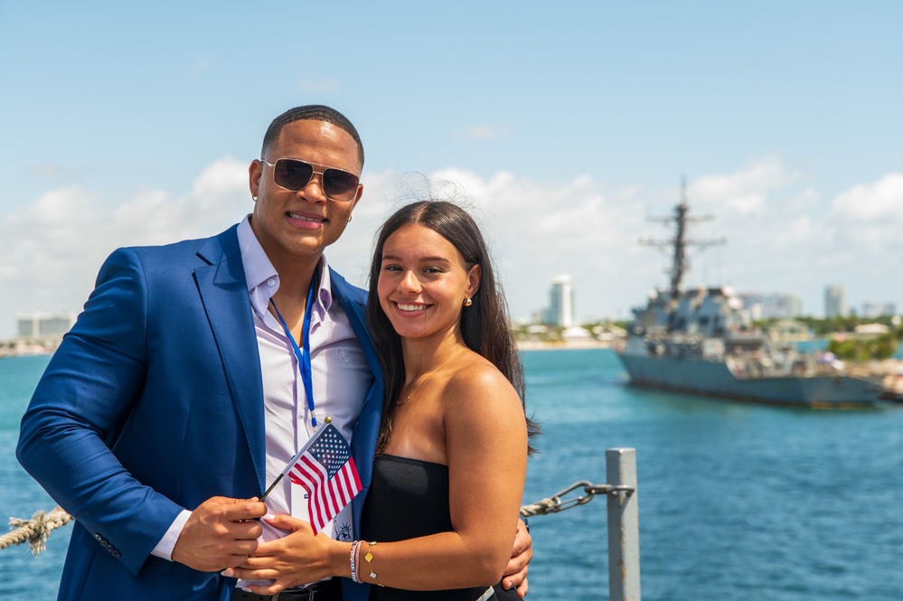 USS New York Naturalization Ceremony
