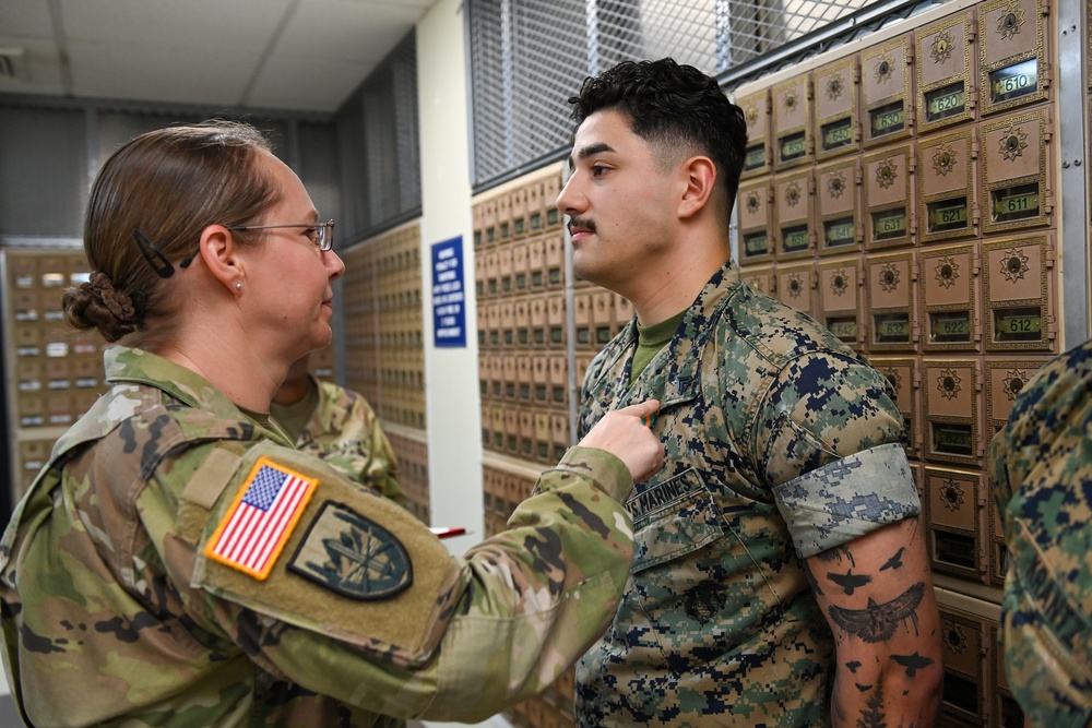Marines Receive Awards for Postal Support