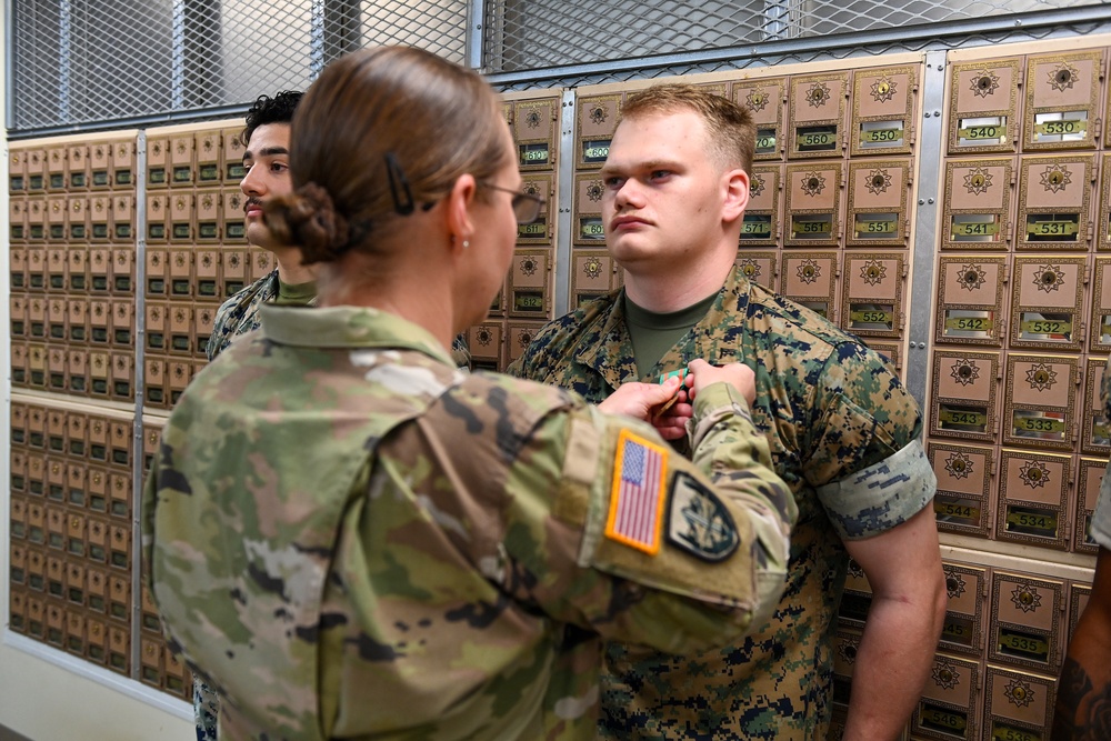 Marines Receive Awards for Postal Support