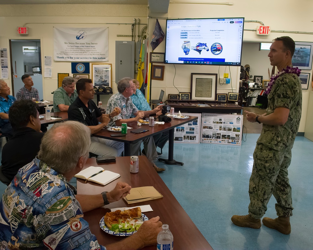 PHNSY &amp; IMF and HRMC Visit Navy League of the United States, Honolulu Council