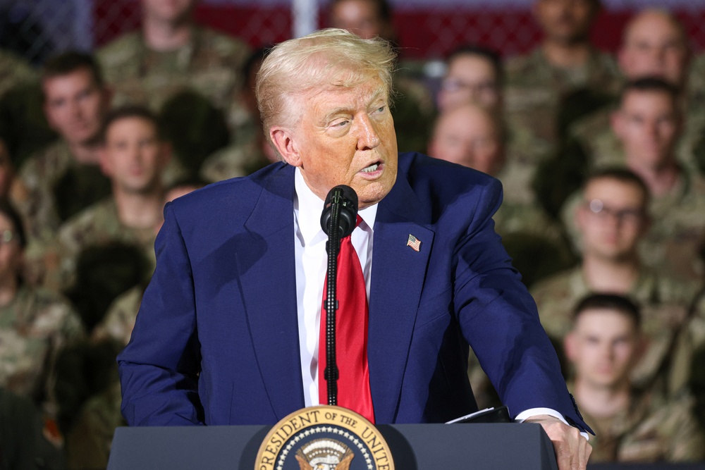 President Trump Visits Selfridge Air National Guard Base