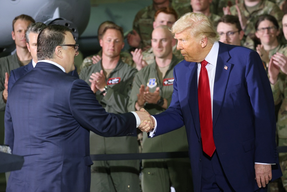 President Trump Visits Selfridge Air National Guard Base