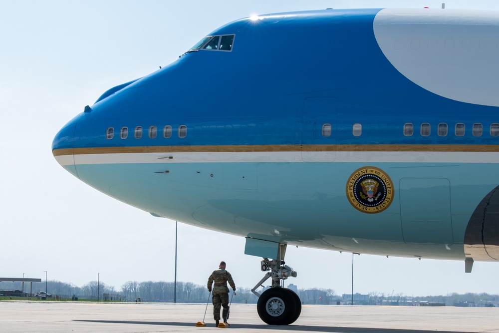 President Donald J. Trump visits Selfridge Air National Guard Base