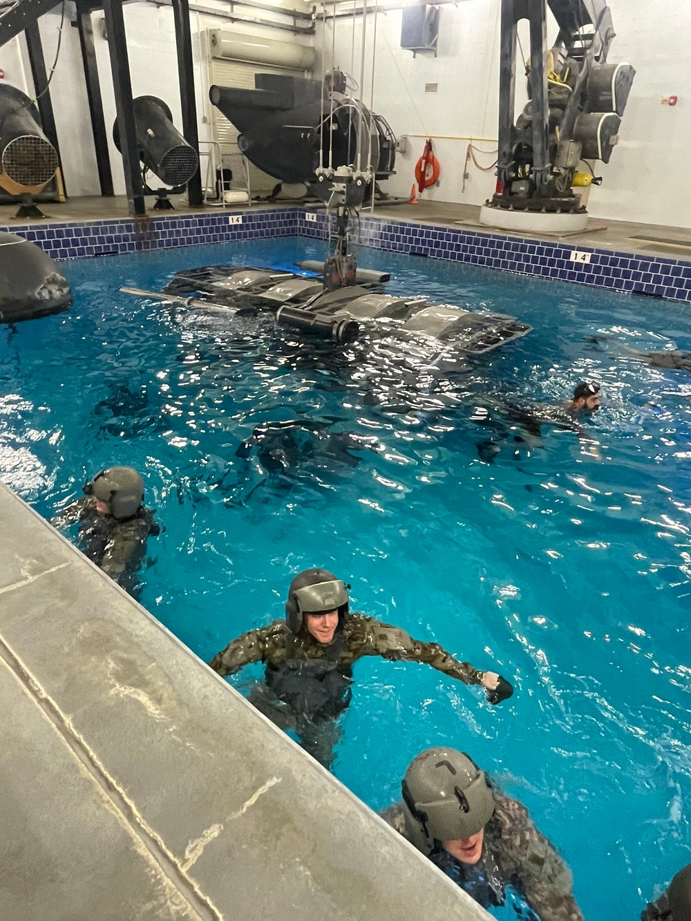 D.C. Army National Guard pilots conduct Helicopter Underwater Egress Training (HUET)