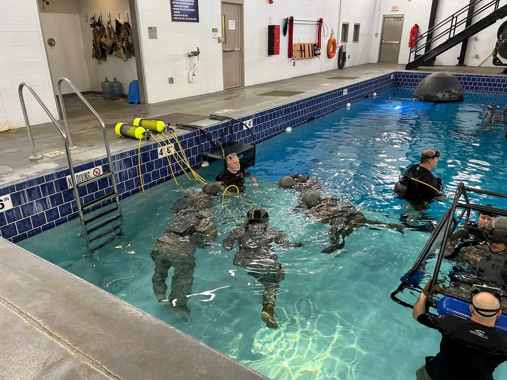 D.C. Army National Guard pilots conduct Helicopter Underwater Egress Training (HUET)