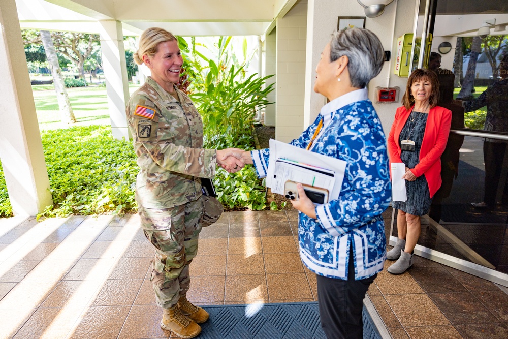 Brig. Gen. Katherine A. Trombley Visits DKI APCSS