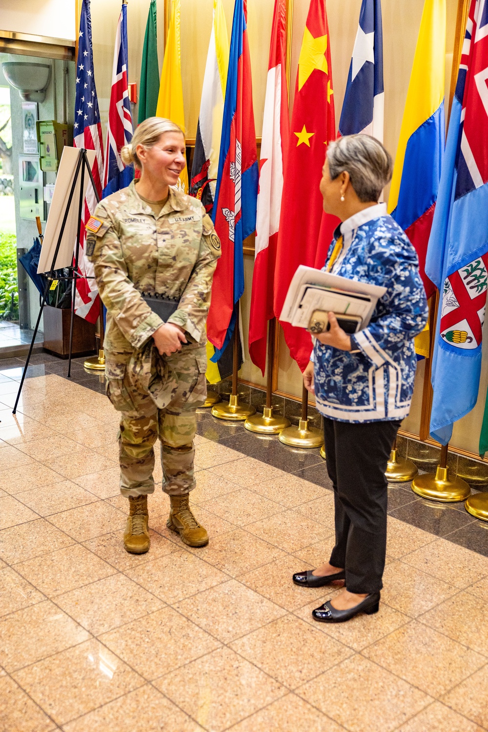 Brig. Gen. Katherine A. Trombley Visits DKI APCSS