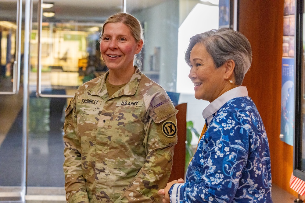 Brig. Gen. Katherine A. Trombley Visits DKI APCSS