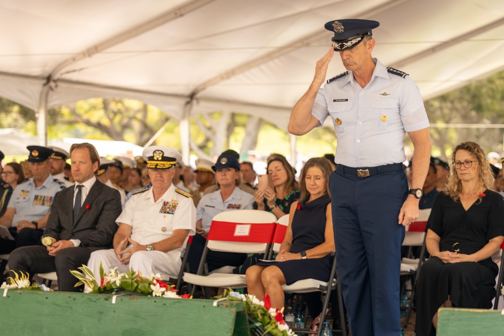 Distinguished Visitors Honor the 2025 ANZAC Day with Memorial Wreaths