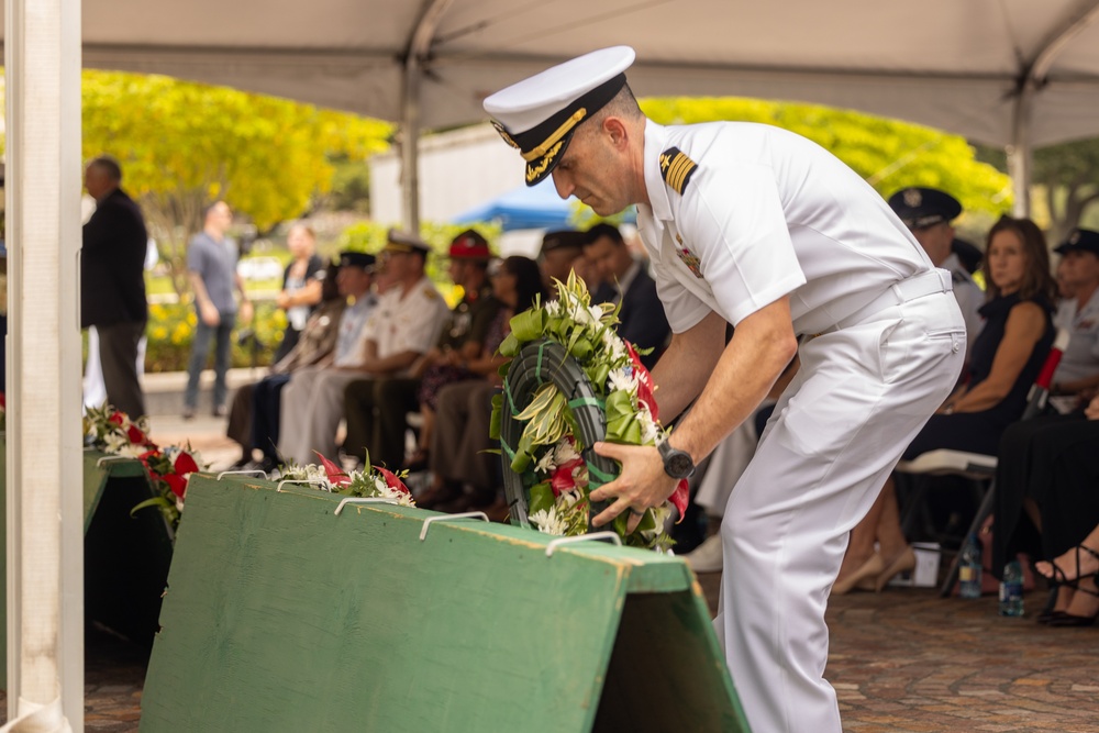 Distinguished Visitors Honor the 2025 ANZAC Day with Memorial Wreaths