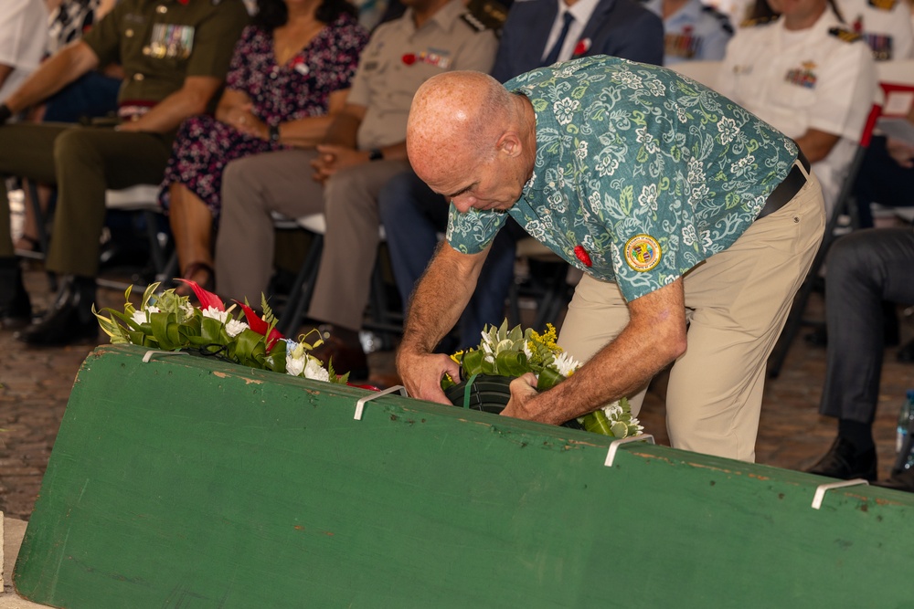 Distinguished Visitors Honor the 2025 ANZAC Day with Memorial Wreaths
