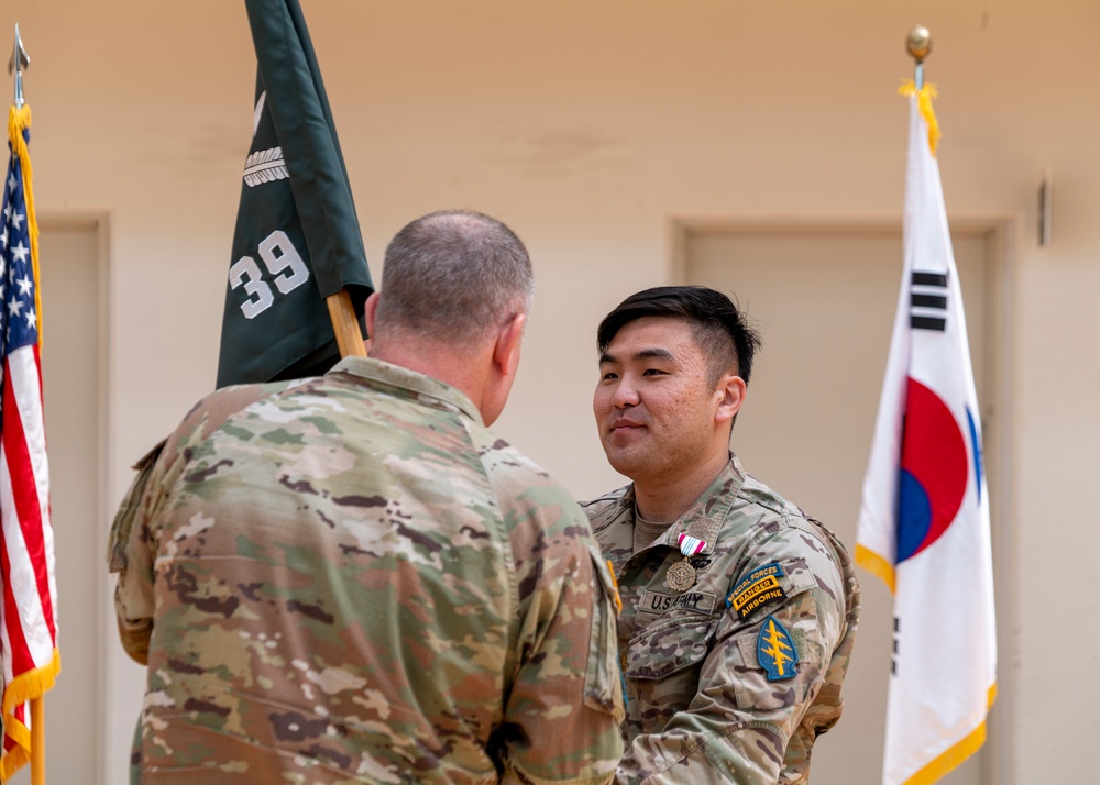 Det-39 conduct change of command ceremony, commemorate legacy