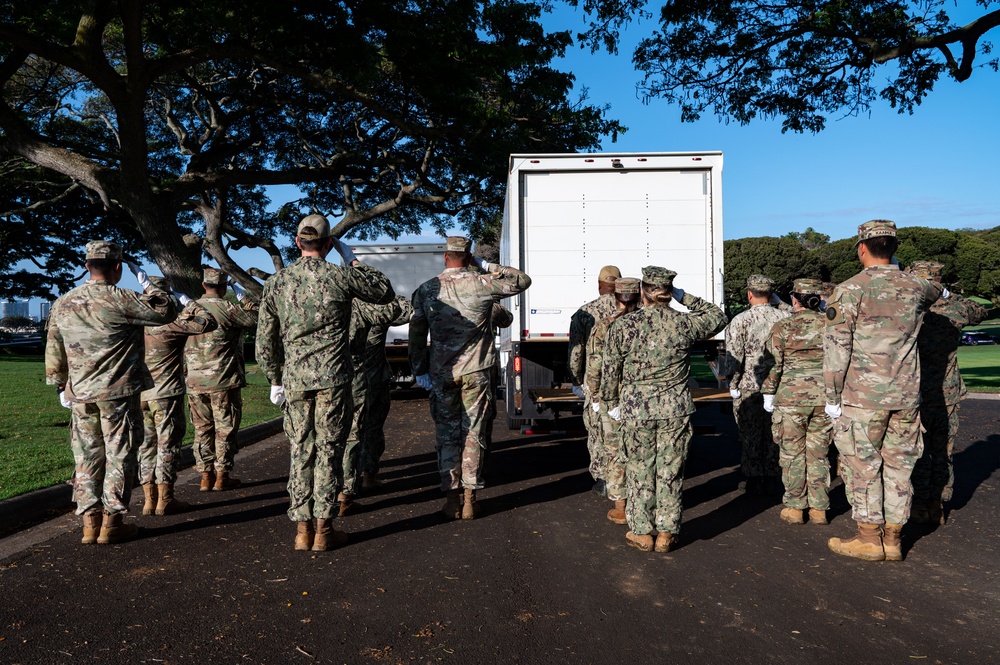 DPAA Conducts Korean War Disinterment Ceremony