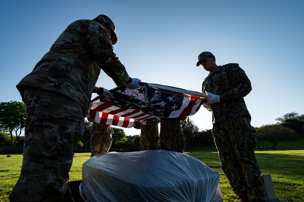 DPAA Conducts Korean War Disinterment Ceremony