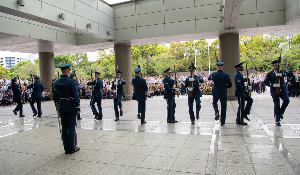 Honor Meets Honor: U.S. Air Force Drill Team Visits JGSDF Special Guard