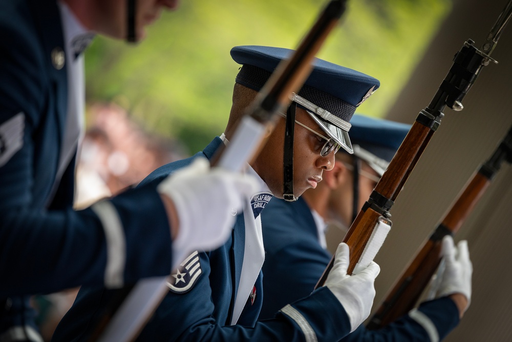 Honor Meets Honor: U.S. Air Force Drill Team Visits JGSDF Special Guard