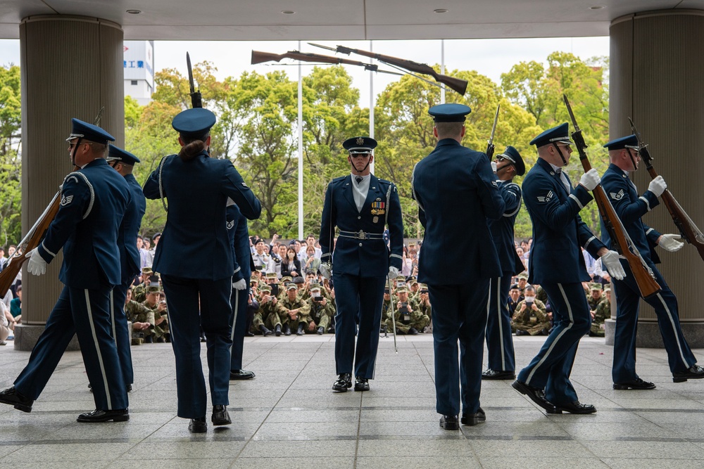 Honor Meets Honor: U.S. Air Force Drill Team Visits JGSDF Special Guard