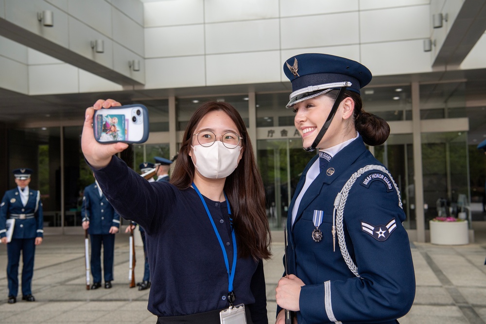 Honor Meets Honor: U.S. Air Force Drill Team Visits JGSDF Special Guard