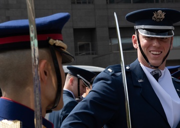 Honor Meets Honor: U.S. Air Force Drill Team Visits JGSDF Special Guard