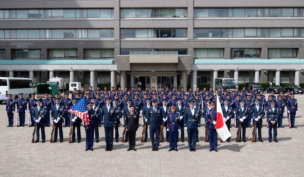 Honor Meets Honor: U.S. Air Force Drill Team Visits JGSDF Special Guard