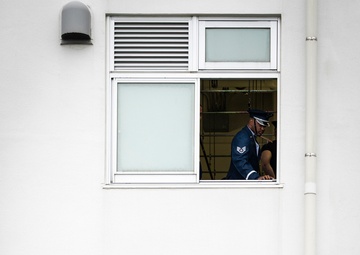 U.S. Air Force Honor Guard Drill Team visits National Defense Academy Cadets