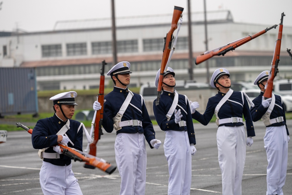 U.S. Air Force Honor Guard Drill Team visits National Defense Academy Cadets