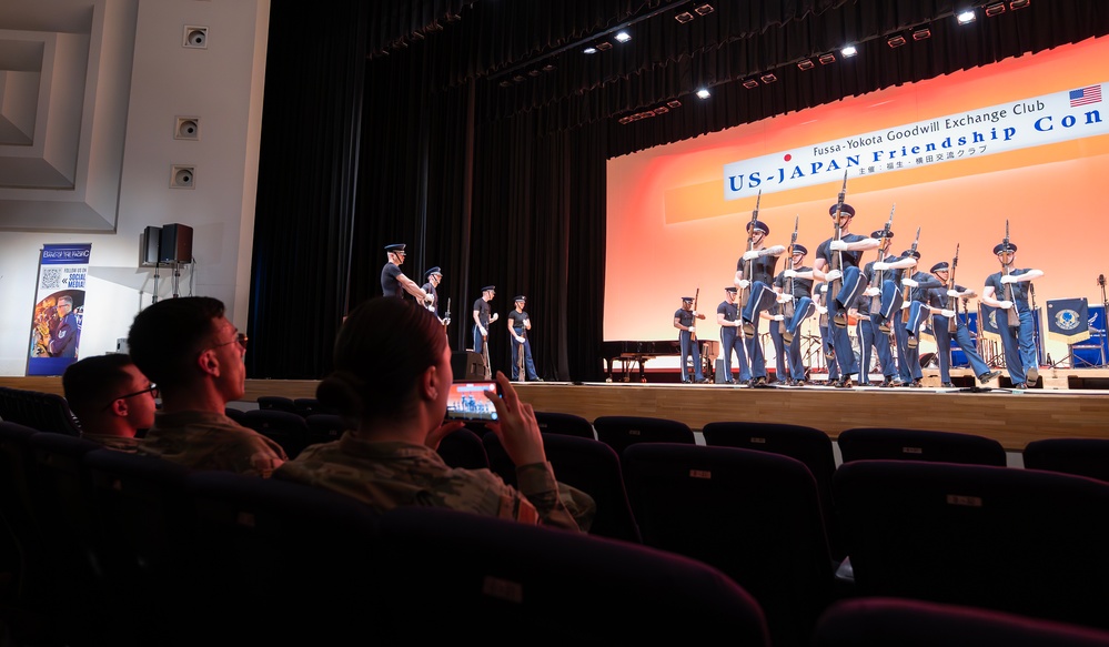 Yokota Honor Guardsmen meet U.S. Air Force Honor Guard Drill Team