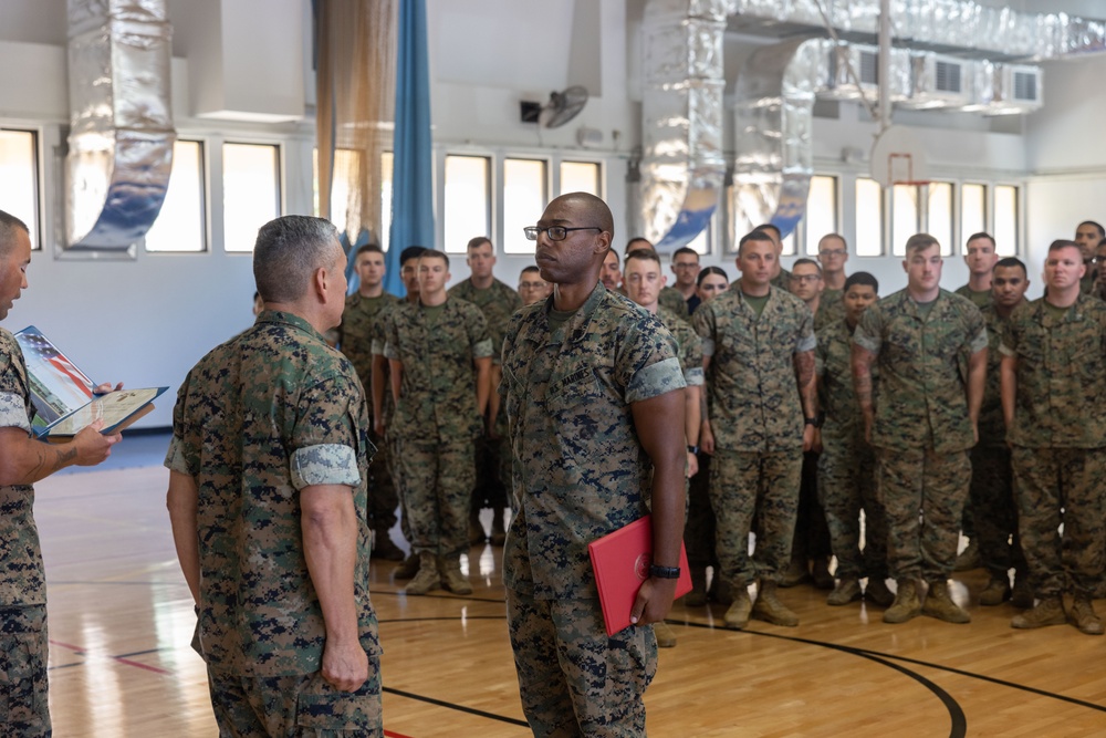 Camp Blaz Marine awarded a Navy and Marine Corps Achievement Medal