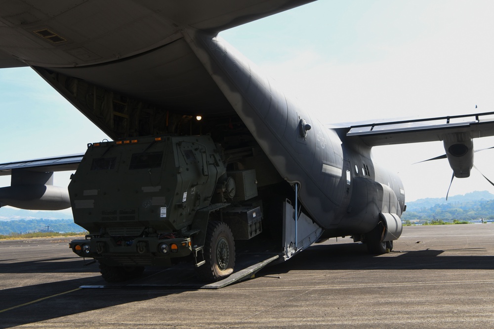 Balikatan 25: 353 SOW transports HIMARS by MC-130J