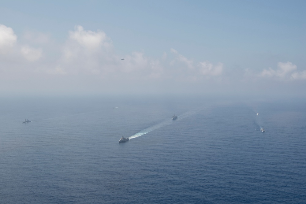 Balikatan 25: USS Savannah (LCS 28) Participates in MME with Japanese Navy, Philippine Navy and Philippine Coast Guard Ships