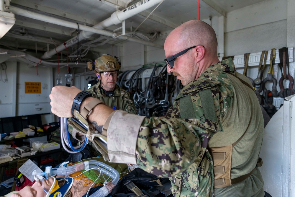 Balikatan 25: USS Comstock Completes Search and Rescue Exercise (SAREX)